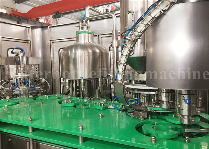 Rotary Glass Bottle Filling Machine Mango Juice Bottling Packaging Plant 4.23kw