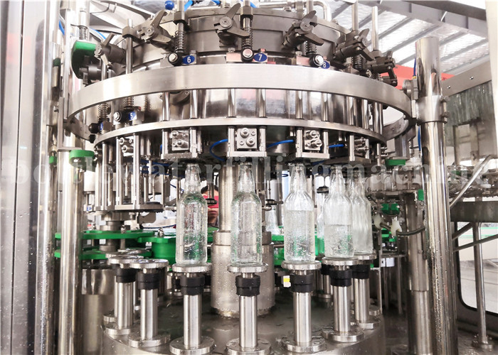 Sparkling Energy Drink Glass Bottle Filling Machine For Carbonated Drink