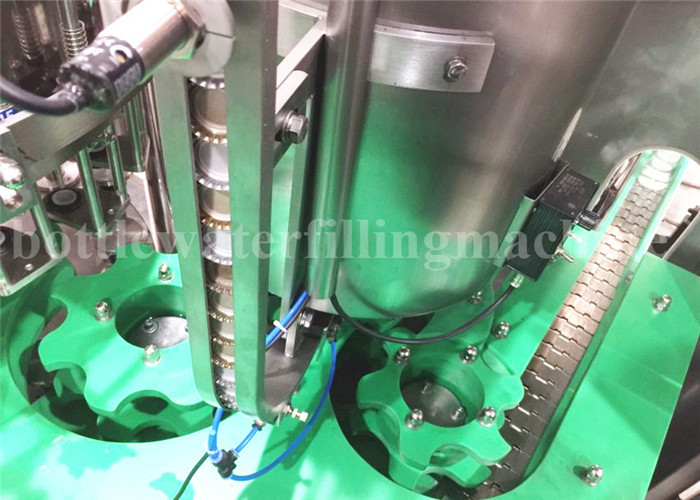 Fully Automatic Glass Bottle Filling Machine , Carbonated Drink Production Line