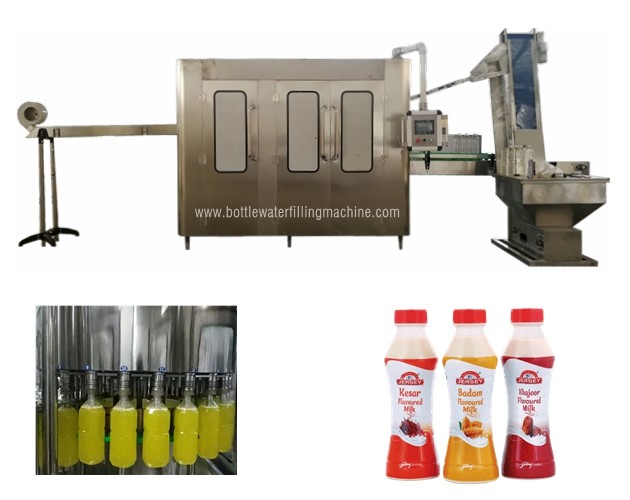 18 Filling Heads 2000BPH Litchi Packaging  Juice Bottling Equipment