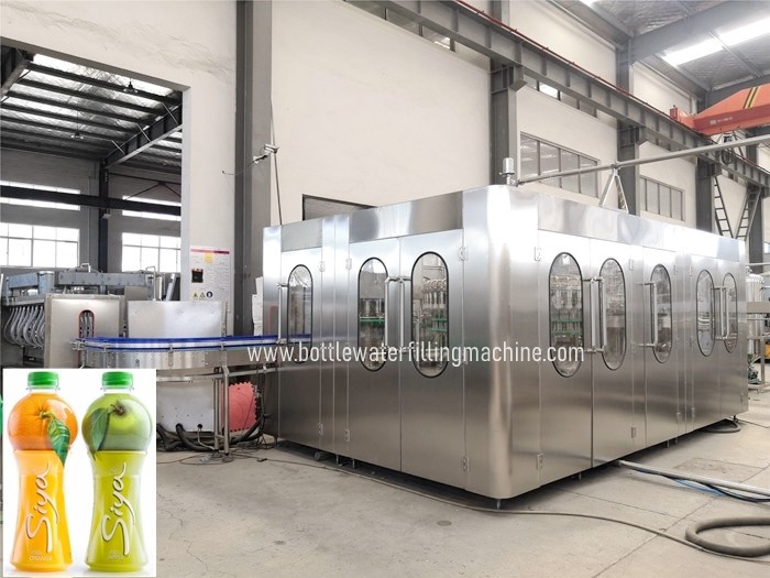 SS304 400BPM 200ml Enclosed Juice Filler Machine Line