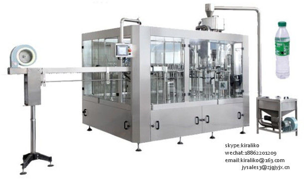 Mineral Water Juice Gas Bevarage Filling And Sealing Machine / Liquid Filling Machine 0