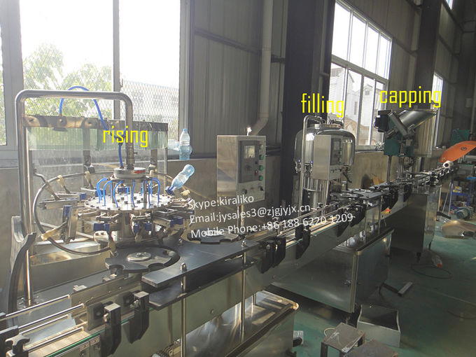 Mineral Water Juice Gas Bevarage Filling And Sealing Machine / Liquid Filling Machine 4