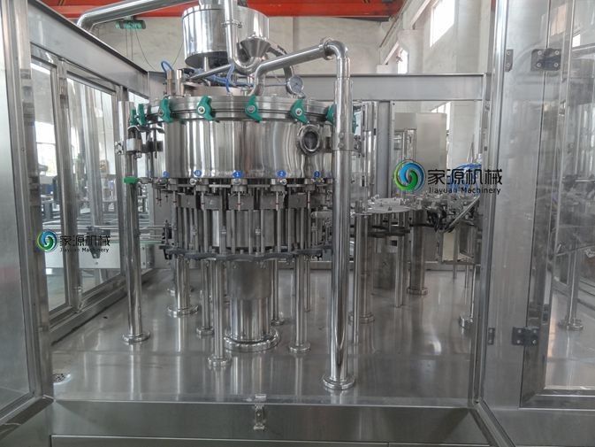 Silvery White Carbonated Drinks Automatic Bottle Filling Machine For Beverage Industry 1